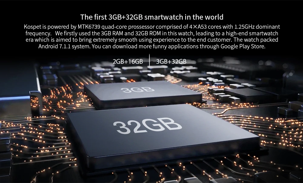 Смарт-часы KOSPET Optimus 4G, Телефон IP67 MT6739+ NRF52840 с двумя чипами, Android 7,1, 800 Вт, камера, gps, 800 мА/ч, ответ на вызов, SIM, TF карта
