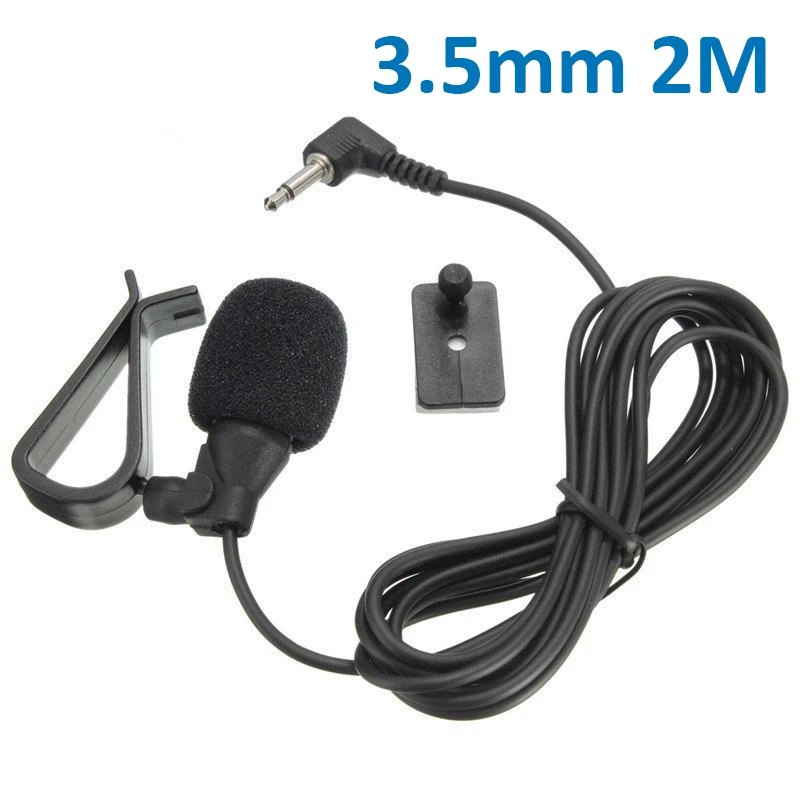 3.5mm Jack 2m Microphone Car Radio Stereo GPS Bluetooth Enabled Audio DVD External 32dB 2M/78.7inch cable | Электроника