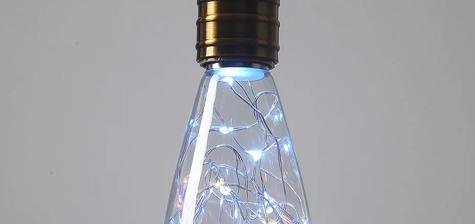 E27 3D лампа светодиодный RGB светильник, украшение на Рождество, лампа A60 ST64 G80 G95 G125 флакон со стразами Сердце Череп 110V 220V светодиодный лампы