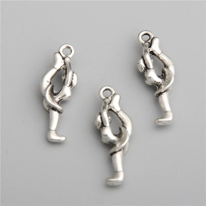30 шт Серебряный цвет гимнастические украшения Подвески для девочек гимнастская