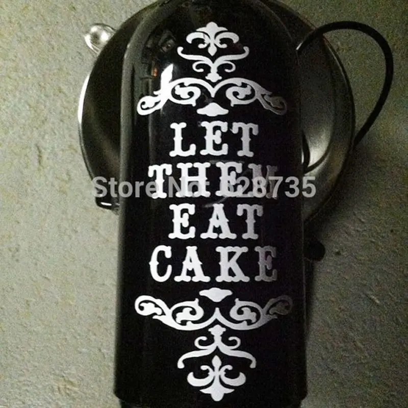 Кухня idea Gift Виниловая Damask Mixer Sticker Let theat Eat Cake декорация для дома декор кухни