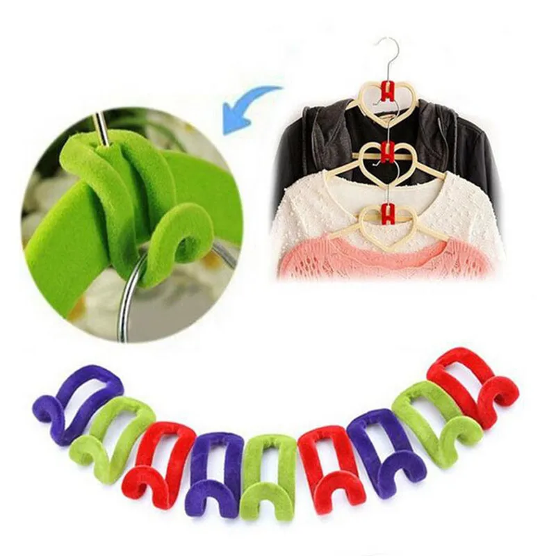 10 шт. портативная мини-вешалка крючок для одежды флокирование путешествий дома