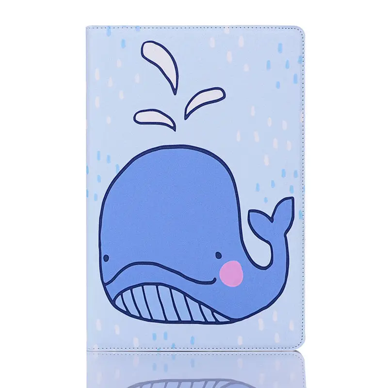 Чехол для samsung Galaxy Tab A 10,1 T510 T515 SM-T510 чехол Funda из искусственной кожи с животным узором флип-чехол с подставкой+ пленка+ ручка - Цвет: W003