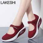 Женские туфли LAKESHI, модель 2022 года, летняя модная женская обувь на плоской подошве, повседневные женские мокасины, дамские топ-сайдеры
