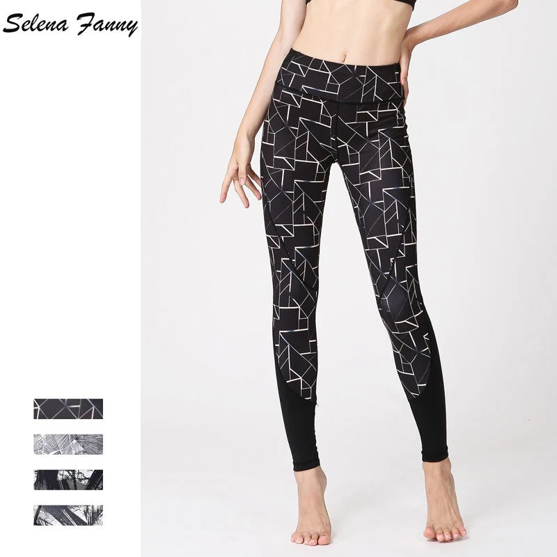 Женские Штаны Для Йоги Selena Fanny спортивные эластичные леггинсы с принтом для бега