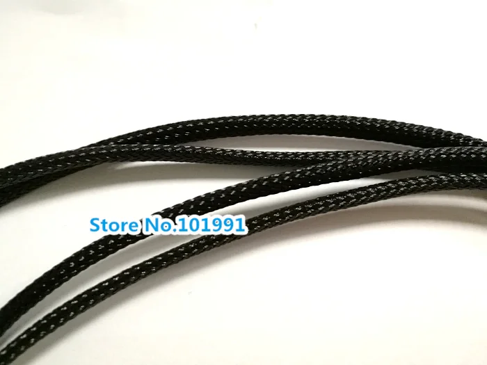

30CM High Quality Black Sleeved SATA Male to 4PCS 3 Pin PWM Fan Splitter Power Cable