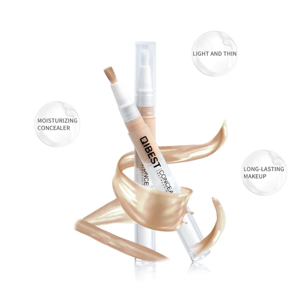 QIBEST Rotating Face Eyes Concealer Pen Easy to use Waterproof Full Coverage Repairing Stick Brighten Skin Nude Makeup #281348 | Красота и