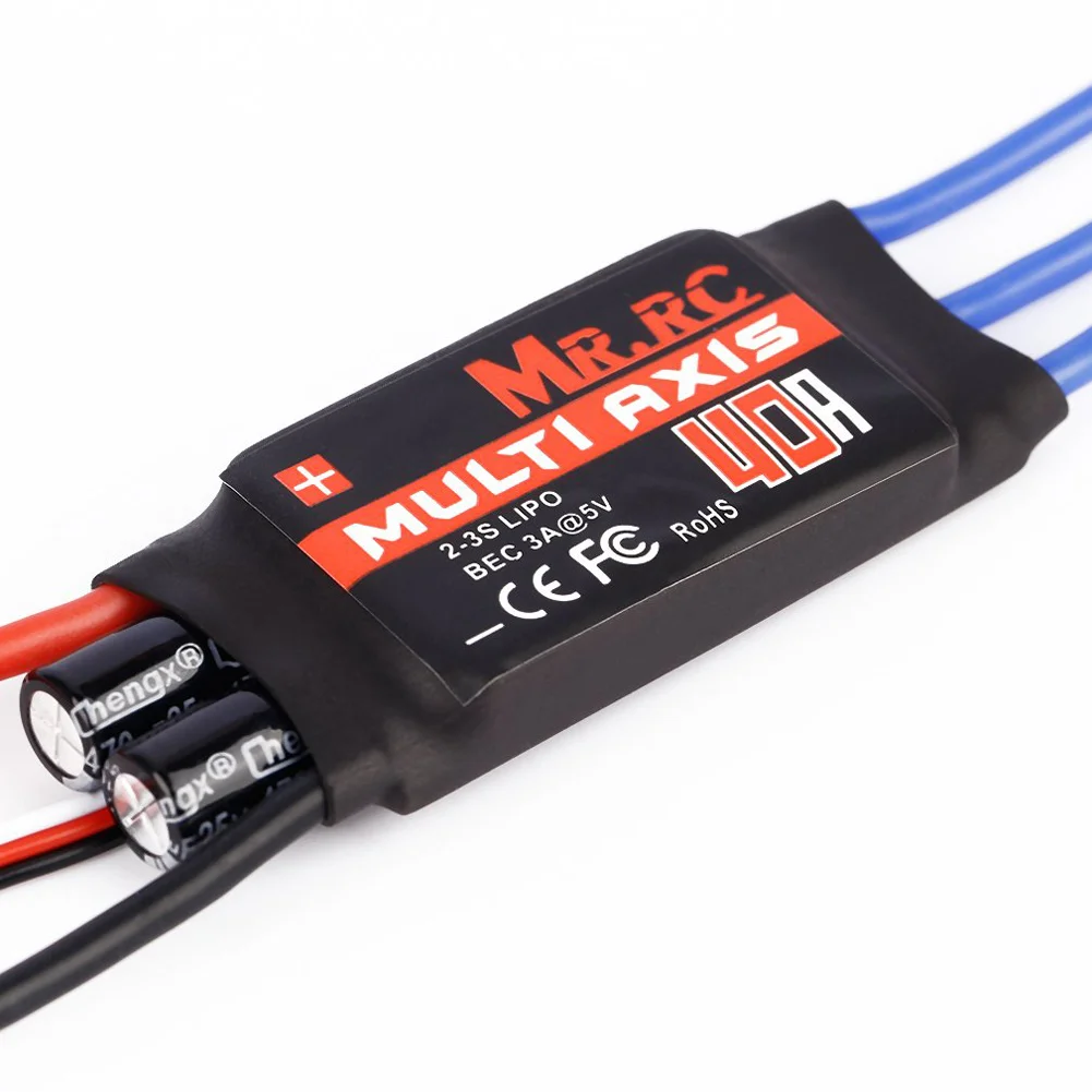 

MR.RC 40A Brushless ESC Speed Controller for F450/F550 Multirotor Aircraft M09