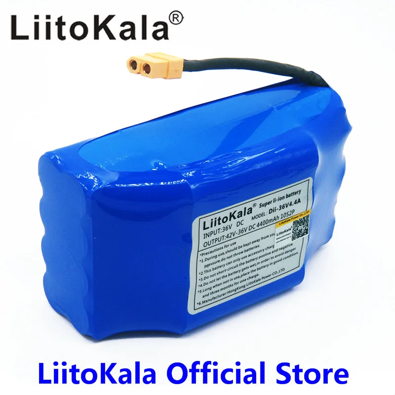 LiitoKala 36V 4.4ah Lithium Battery High Drain 2 wheel Electric Scooter Balancing For Self-balancing Fit 6.5 &quot7&quot | Электроника