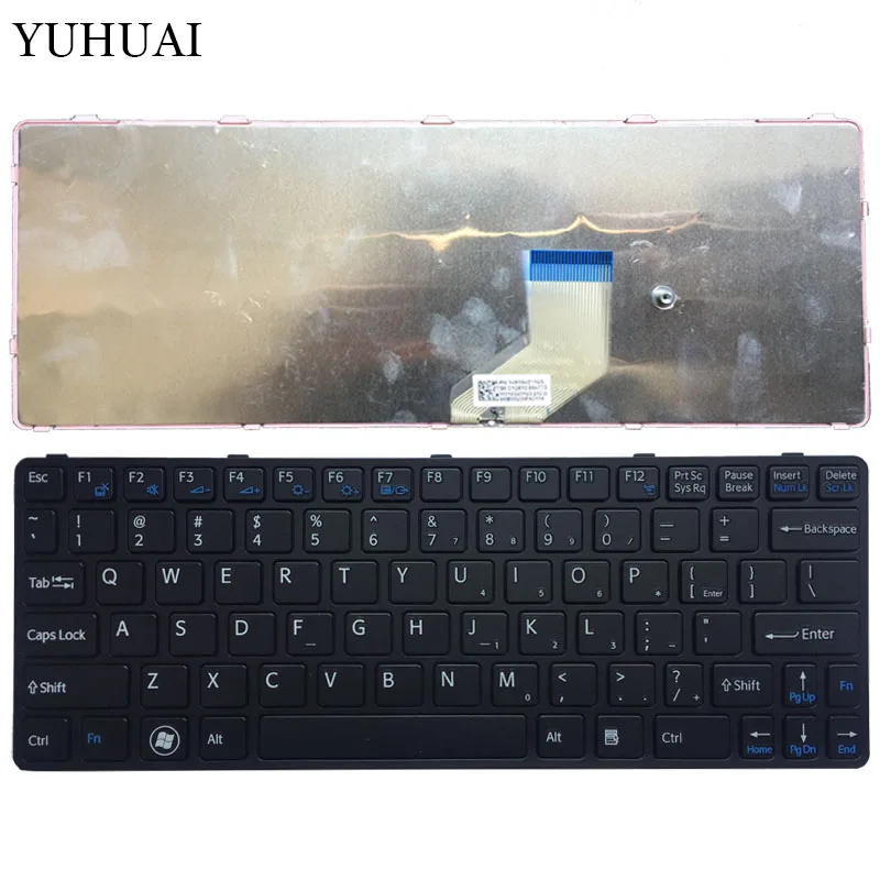 Новая клавиатура для SONY VAIO SVE11 SVE111 SVE11113FXB SVE11115EG 15ELW черная с рамкой