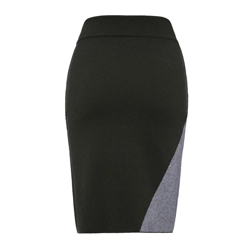 Sishot женские юбки Осень весна зима лоскутное до колена сексуальные карандаш