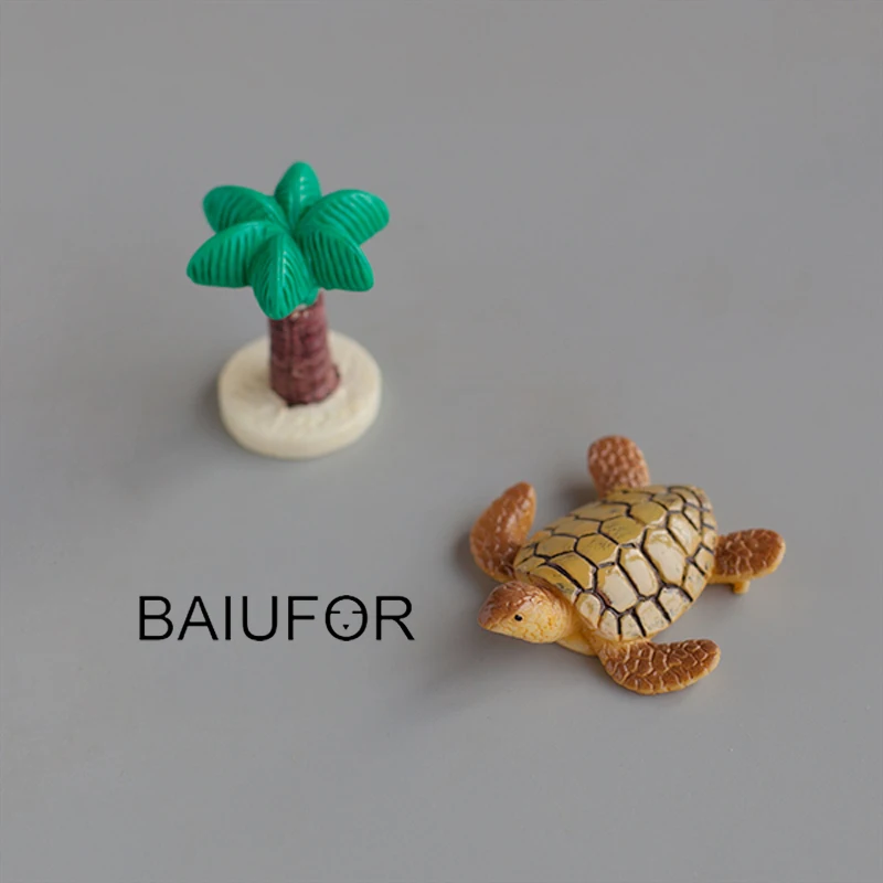 BAIUFOR серия для отдыха на песчаном пляже статуэтки и искусственное дерево зонт от