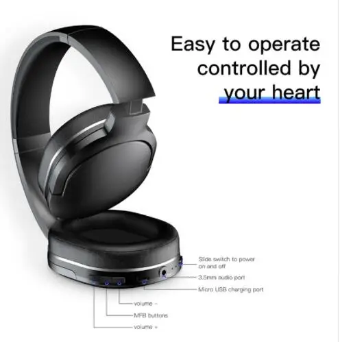 Baseus D02 Bluetooth наушники складной 25 часов воспроизведения музыки Беспроводной