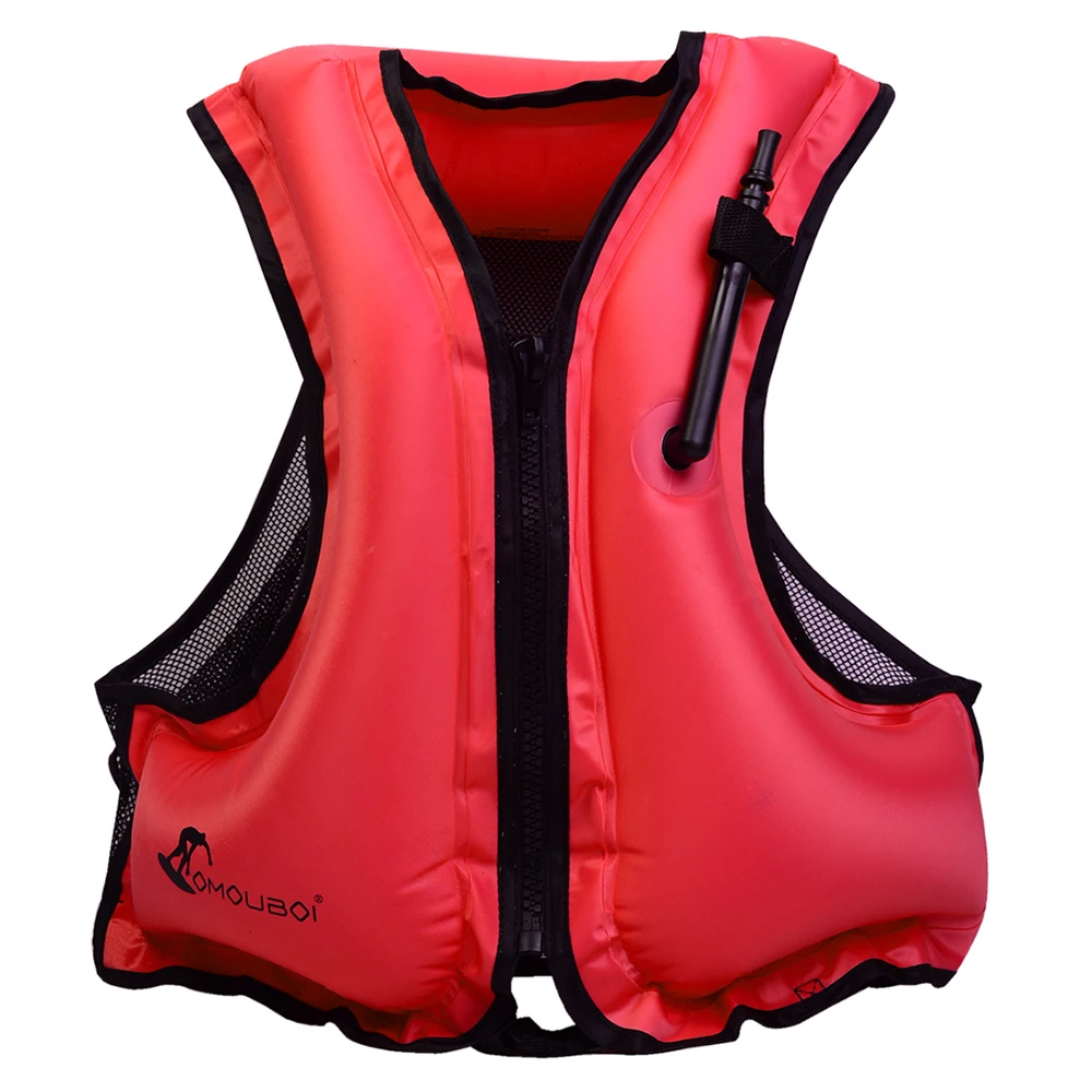 

Взрослый надувной плавательный жилет спасательный жилет для сноркелинга плавающее устройство для плавания дрейфующий серфинг водный спор...