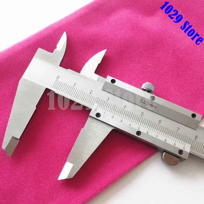 1 шт. 6 дюймов 150 мм из углеродного стальной кронциркуль Верньер Штангенциркуль