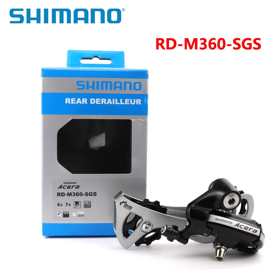 Shimano acera RD-M360 Задний Переключатель 7 S 8 S MTB оригинальная коробка горный велосипед задний переключатель для 3x7 S 3x8 S Запчасти для велосипеда