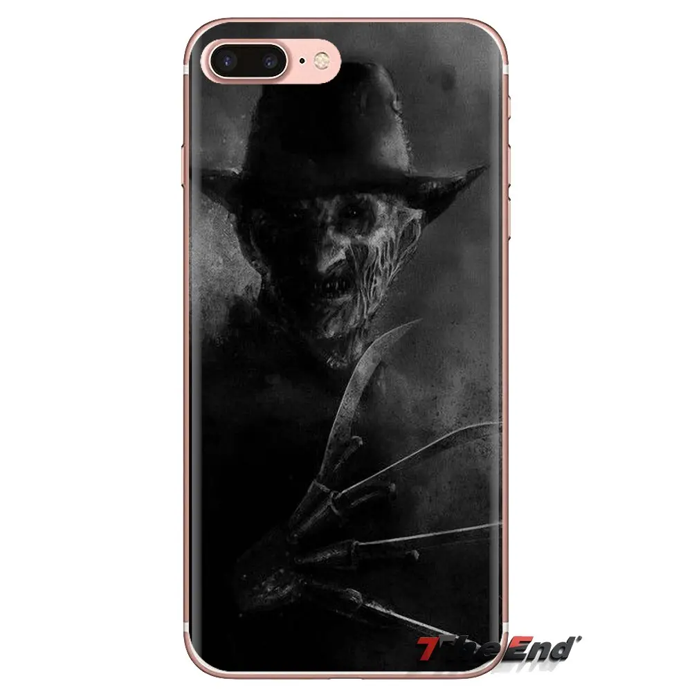 Soft Transparent Cases Covers For iPod Touch Apple iPhone 4 4S 5 5S SE 5C 6 6S 7 8 X XR XS Plus MAX freddy krueger |