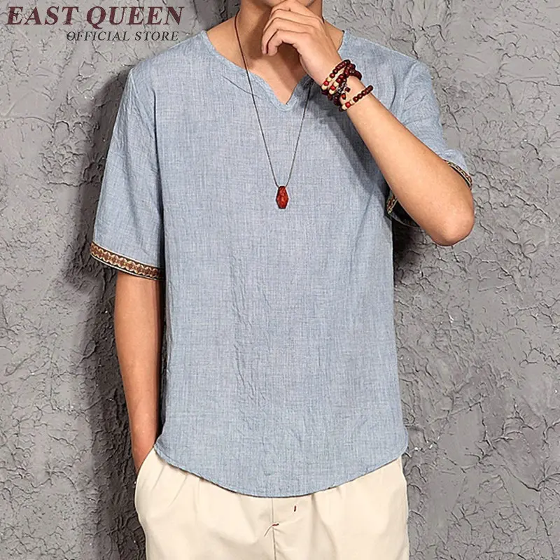 Мужская льняная рубашка мужская одежда из льна футболки мужские лучшие бренды