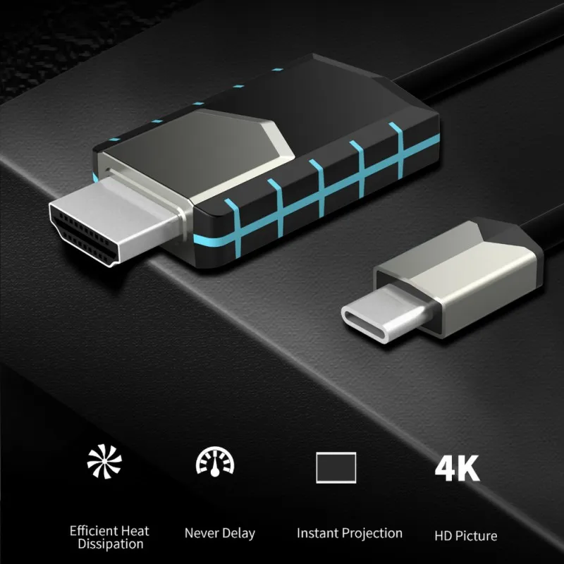Кабель-адаптер 30 Гц Type-C на HDMI для Macbook /iPad/ Pro/Huawei Mate 20 /Pro 4K видео/проектора |