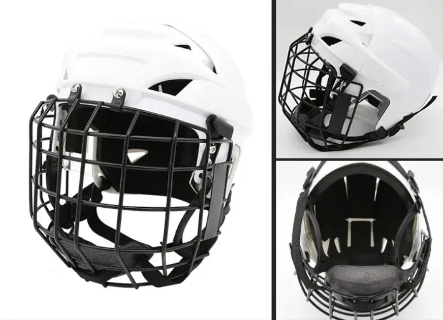 Высококачественный шлем для хоккея с шайбой из пенополистирола защитный занятий
