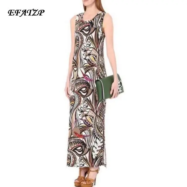 Женское длинное платье без рукавов модельное дизайнерское облегающее макси XXL с