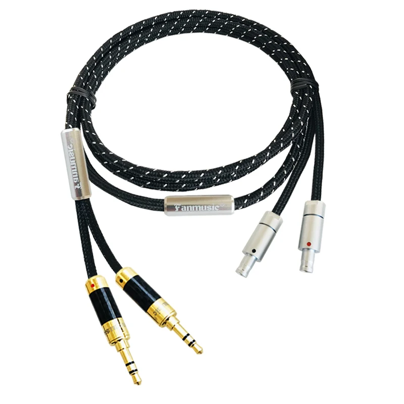Fanmusic ZY HiFi OCC 6N HD800 800s 820 Портативный кабель наушников обновления 1 2 м ZY-303