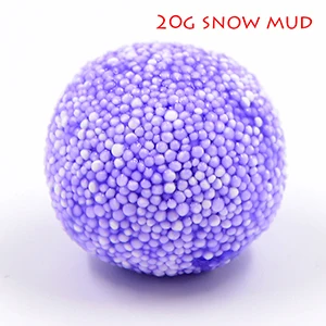 20G SNOW MUD-P Слизи кристальная грязь прозрачная галактика слизи Русалка Рыба lizun handgum антистрессовая игрушка для детей Детский пластилин слизи шпатлевка ge грязь - Цвет: 20G SNOW MUD-P