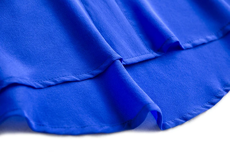 Рубашка с длинными рукавами из чистого шелка, шелк тутового шелка, Женская Базовая блуза с v-образным вырезом, S/M/L