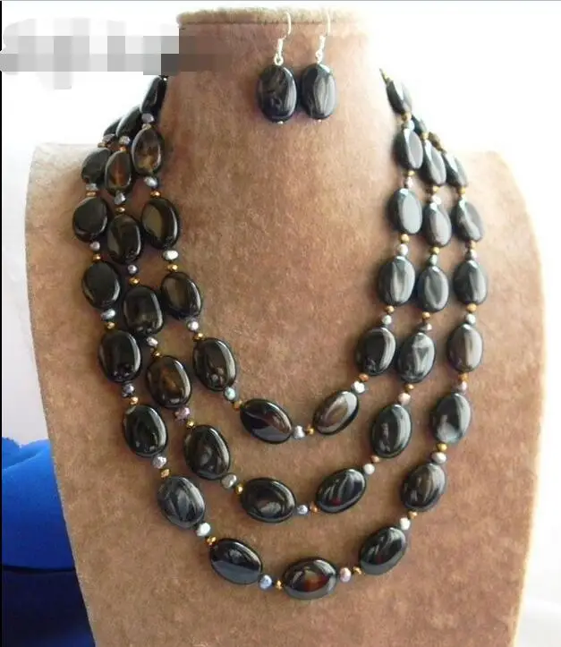 Комплект из колье и серёг с пресноводным жемчугом | Украшения аксессуары