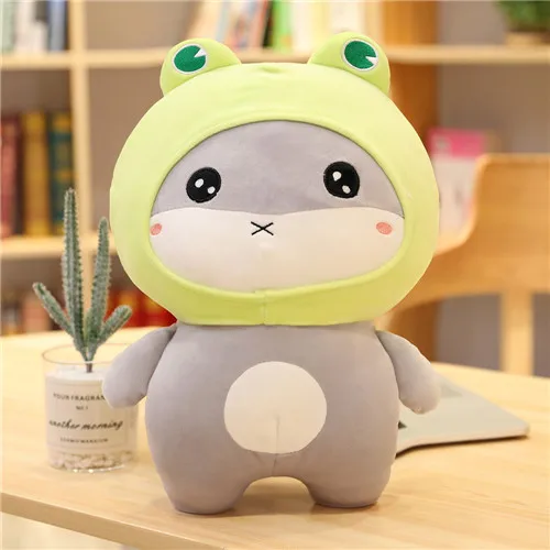 frog 12/20 см милый хомяк плюшевая игрушка в виде мыши чучела животных со шляпой кавайная сумка кулон прекрасный Рождественский подарок куклы для девочек - Цвет: frog