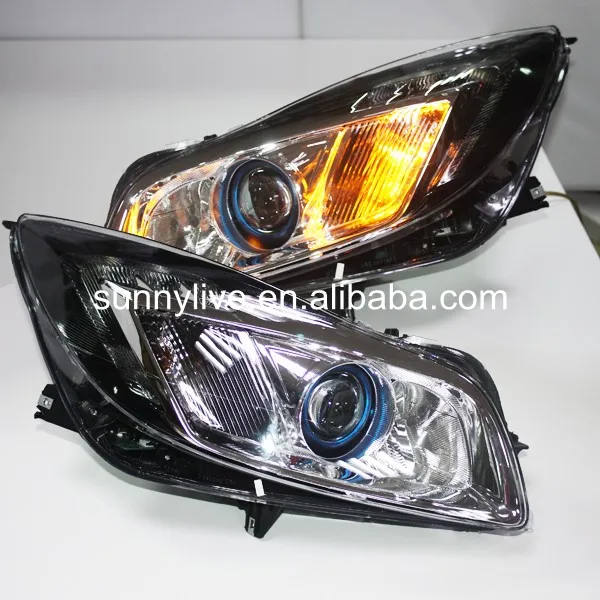 Для Buick Regal Opel головной светильник линзы проектора Bi Xenon 2010 2013 год GS Стиль для левой
