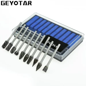 Твердосплавные сверла Dremel, набор сверл для сверления по металлу, дереву, стеклу и бриллианту, 10 шт.