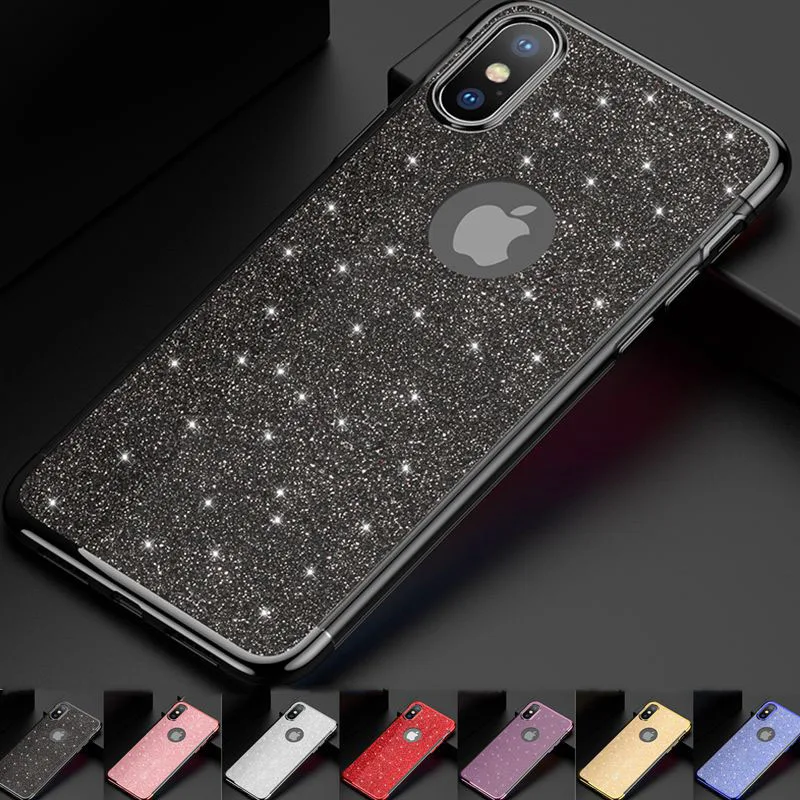 Роскошный блестящий чехол для iPhone 11 Pro XS Max XR X 8 7 6S 6 Plus 7Plus 8Plus SE мягкие