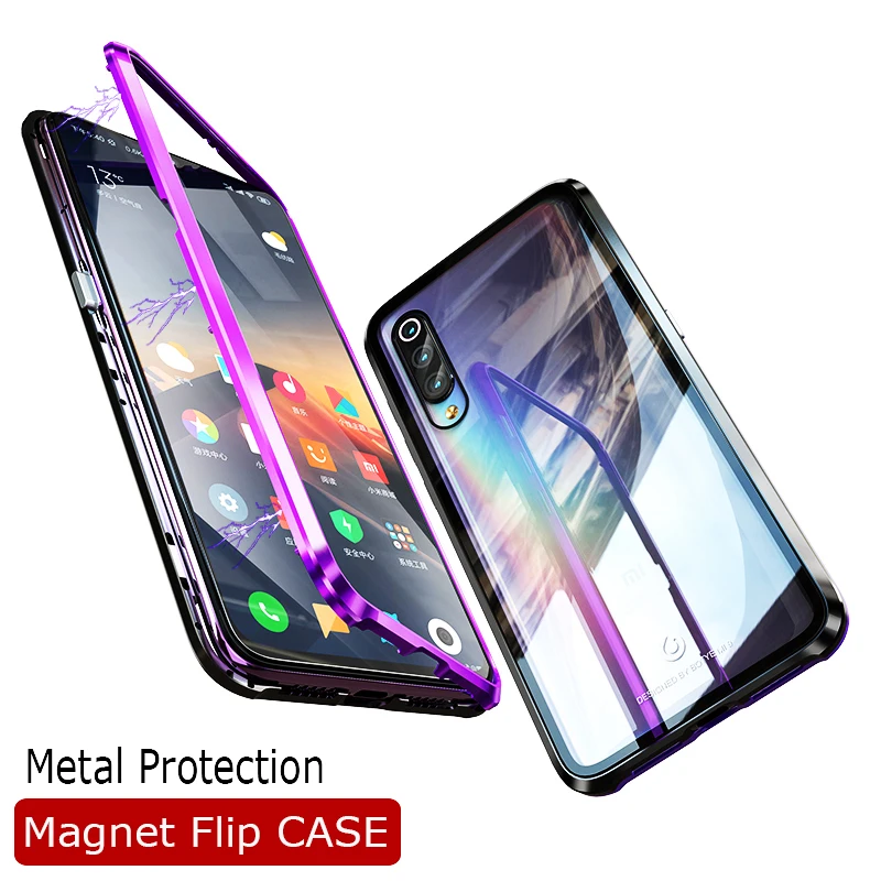 Роскошный Магнитный адсорбционный чехол для телефона Xiaomi mi 9 se противоударный
