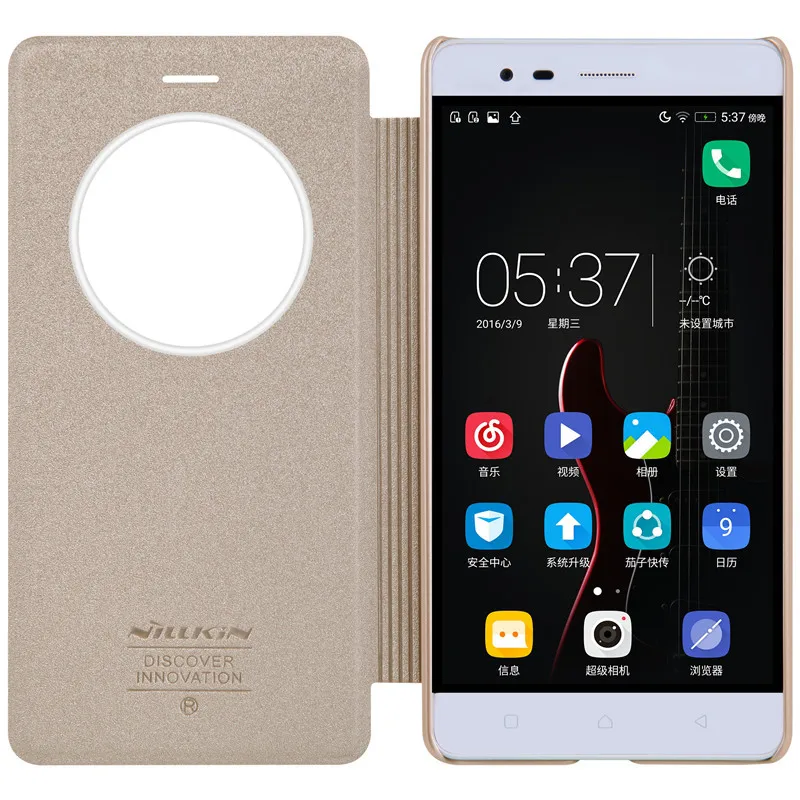 Nillkin Искра Серии Кожаный флип Мобильный телефон Случае для Lenovo K5 Примечание
