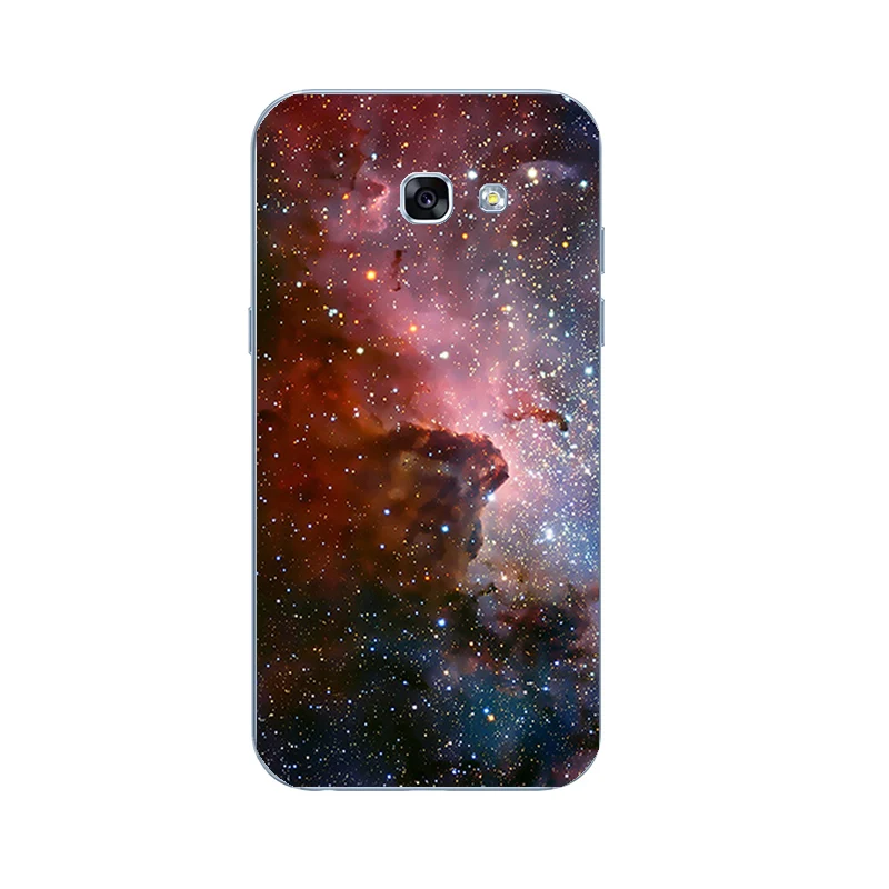 9174 02 Для samsung Galaxy A7 TPU чехол для телефона для A320 A520 A720 оболочка прозрачная для A3 A5() Задняя крышка блестящая Звезда узор - Цвет: 9174 02