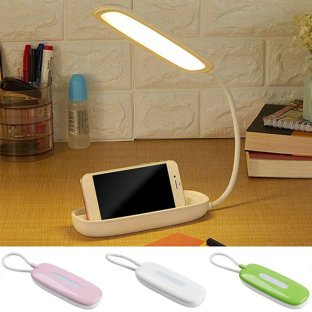 USB перезаряжаемая настольная лампа складная Светодиодная 4 режима освещения