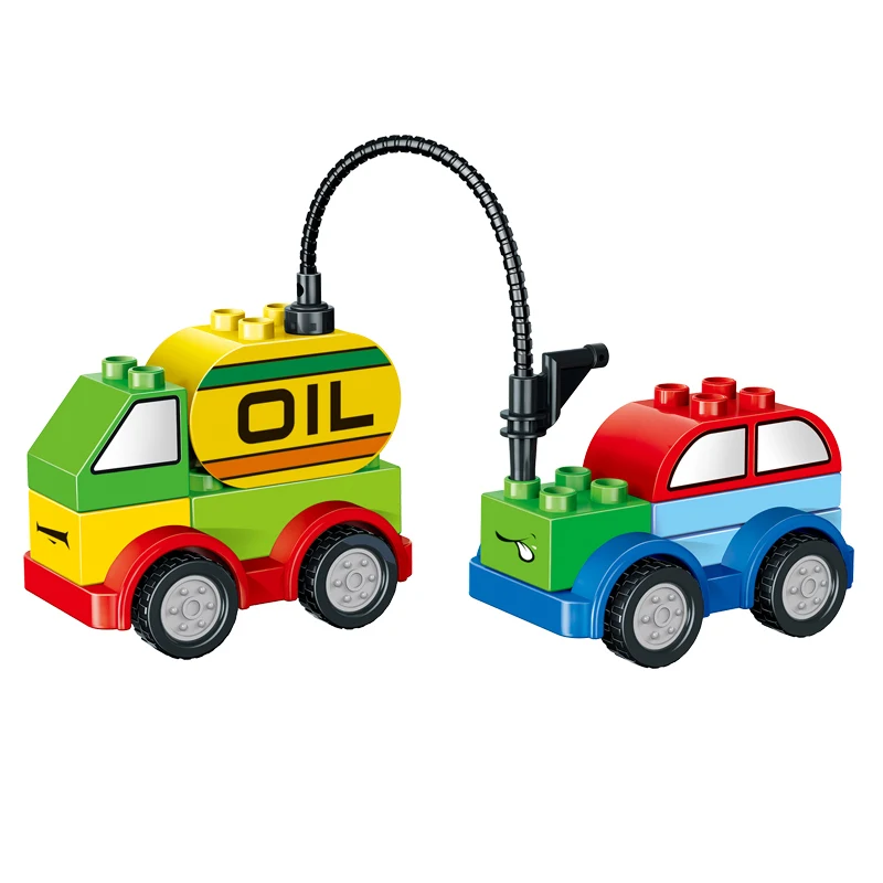 105/52 шт. Duplo автомобили негабаритных штук строительный конструктор Совместимость
