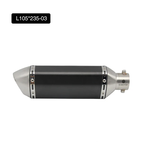 L105 235-03 Zsdtrp Универсальный 51 мм мотоциклетные akrapovic Yoshimura глушитель выхлопной трубы с дБ убийца для Yamaha nmax Honda crf 230 cb650f - Цвет: L105 235-03