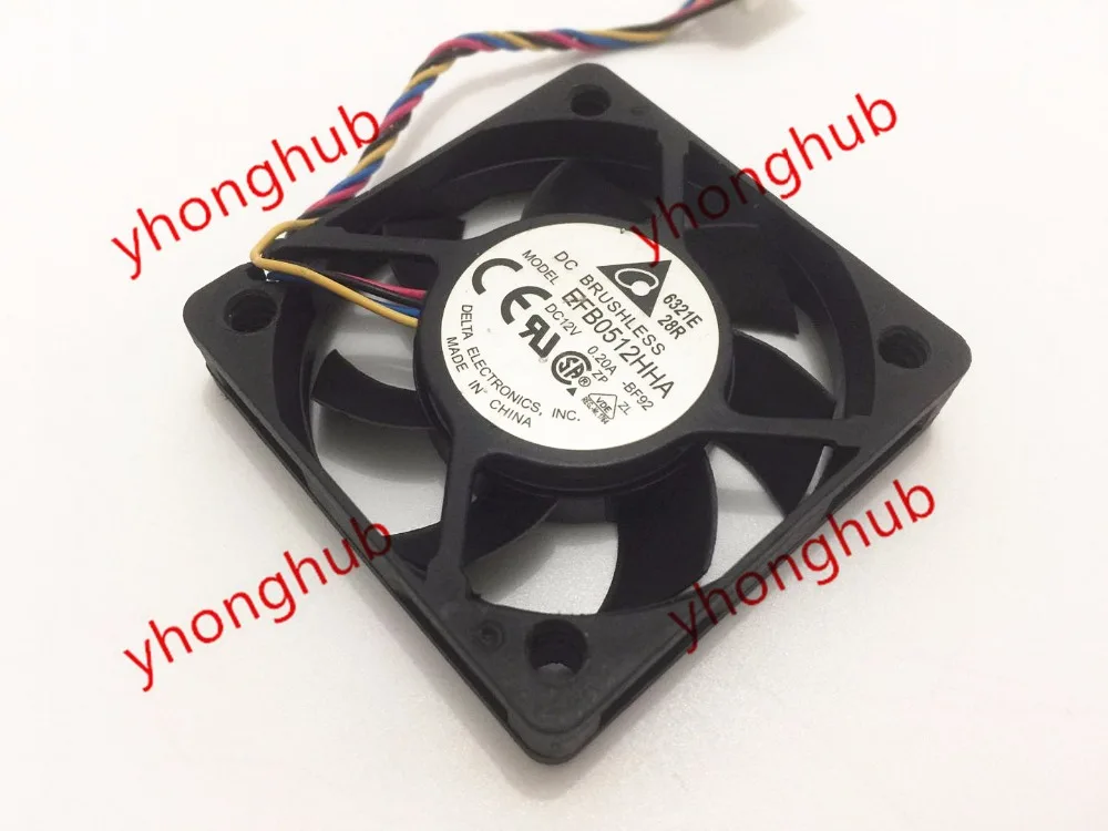 Охлаждающий вентилятор для сервера Delta Electronics EFB0512HHA BF92 DC 12 В 0.20A 50x50x10 мм|square fan|server