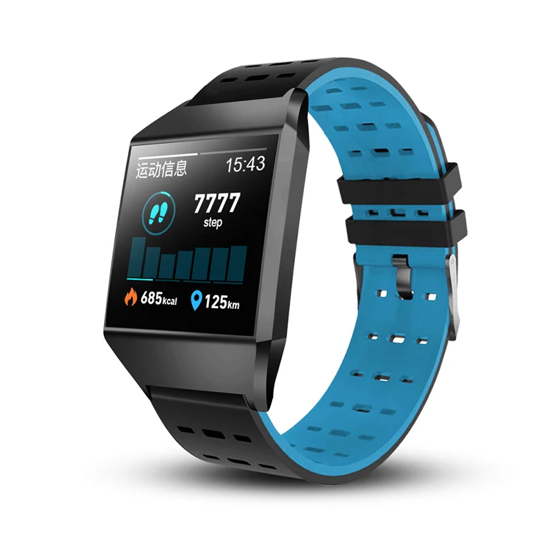 Wearpai W1C умные часы водонепроницаемые пульсометр кровяное давление фитнес-трекер монитор сна фитнес-часы для IOS Android - Цвет: Многоцветный