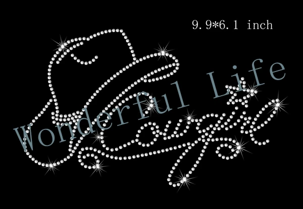 Бесплатная доставка ковбойская шляпа на заказ горный хрусталь Блестящий Утюг