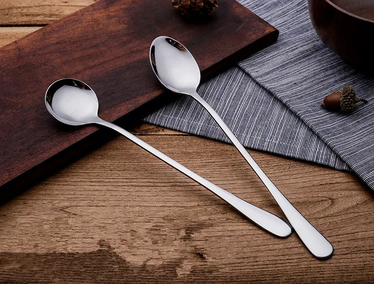 1 шт. ложки из нержавеющей стали с длинной ручкой для меда мороженого чая десерта