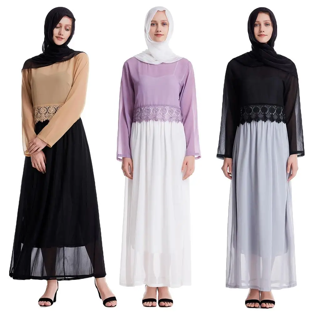 

Комплект из двух предметов для женщин, платье на бретелях-спагетти, мусульманская абайя, длинное вечернее платье-кафтан и шифоновый комплек...