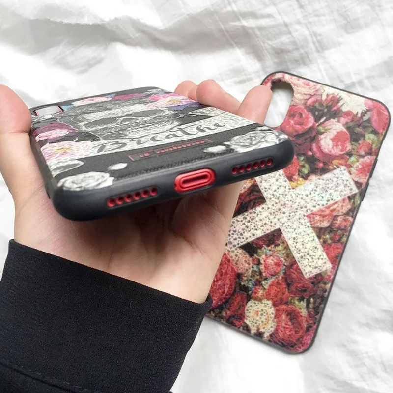 3D рельефный лазерный Блестящий Цветочный чехол для телефона iPhone X XS мягкий блеск