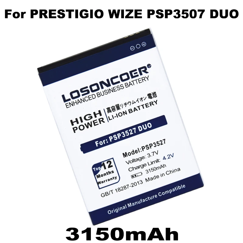 3150 мА/ч, PSP3527 DUO PSP3507 батареи для мобильного телефона Prestigio Wize N3 PSP3507DUO PSP3507 PSP3527DUO PSP5502 Muze A5+ аккумулятор