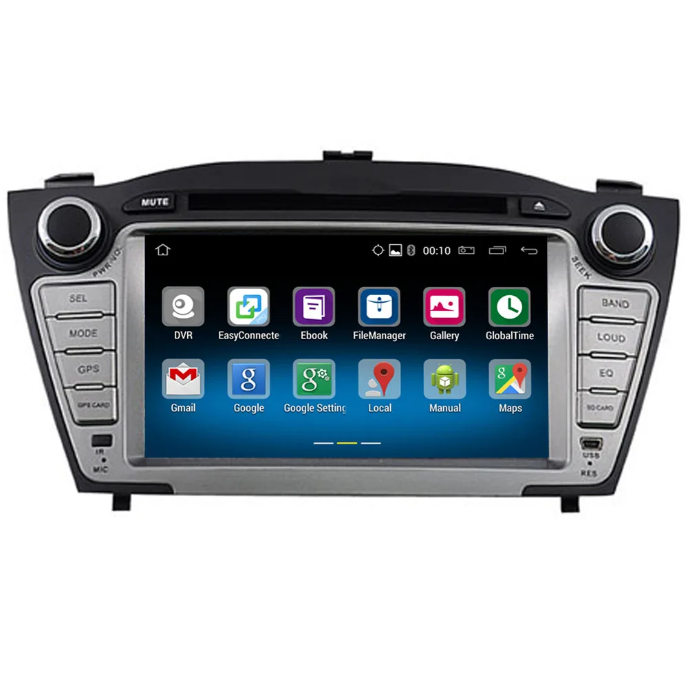 7 Inch ANDROID 5.1.1 2DIN Car DVD Player For Hyundai TUCSON IX35 2009-2012 Quad-core 3G WIFI Bluetooth Gps Navigation Radio SWC |