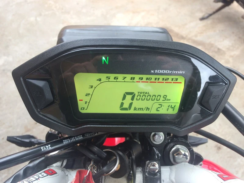 Sclmotos-Универсальный Регулируемый мотоциклетный ЖК-цифровой спидометр одометр с подсветкой мотоцикл KMH Калибр для 1,2, 4 цилиндра