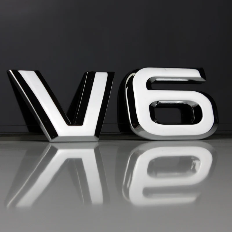 1 PCS 3D chrome V6 4WD AWD Limited Metal badge emblem Refitted Exterior Decal car Sticker for Highlander Car Styling | Автомобили и