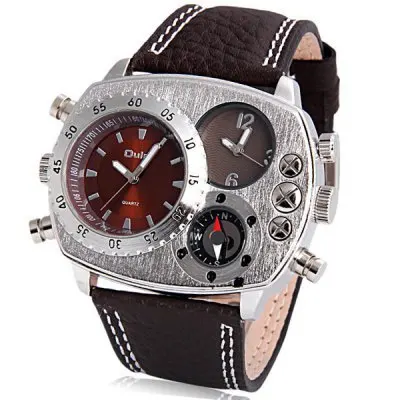 2015 new fashion brand watch leather quartz watches men high quality men's dress casual sports military wristwatches | Наручные часы